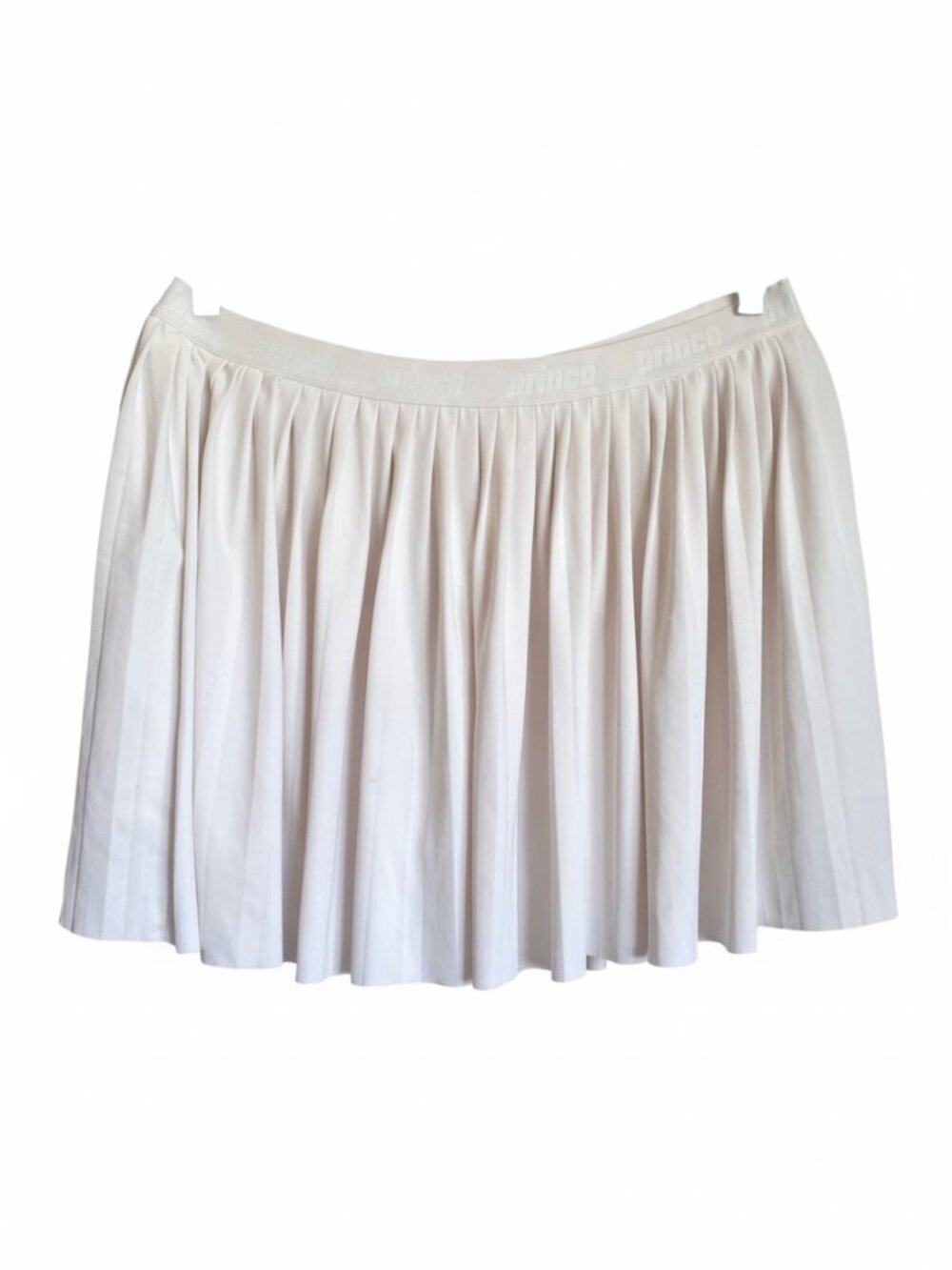 Prince Pickleball  White Pleated Tennis Skirt Athletic Sporty Chic Athleisure